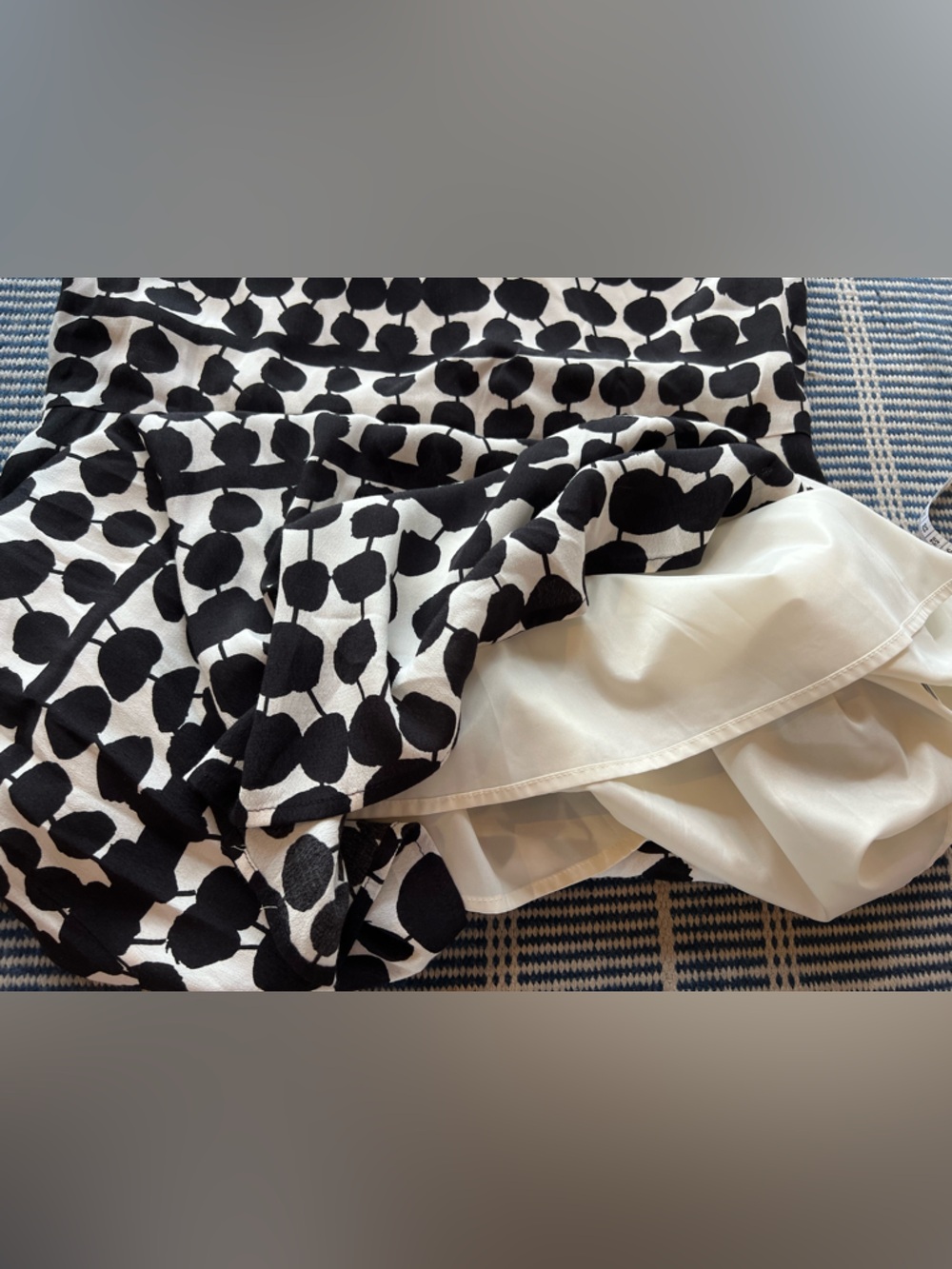 Marimekko Onanda Tikat black white dot shift dress size 40 or approx Large - Picture 6 of 8